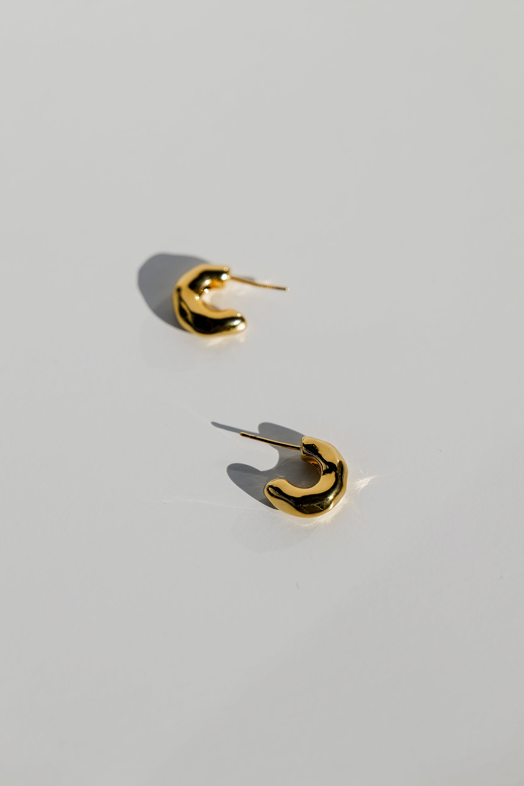 Mini Textured Hoop Earrings