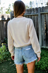 Boa Frayed Angel Beige
