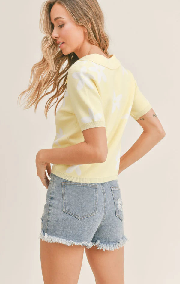 Lemon Coastal Cutie Polo