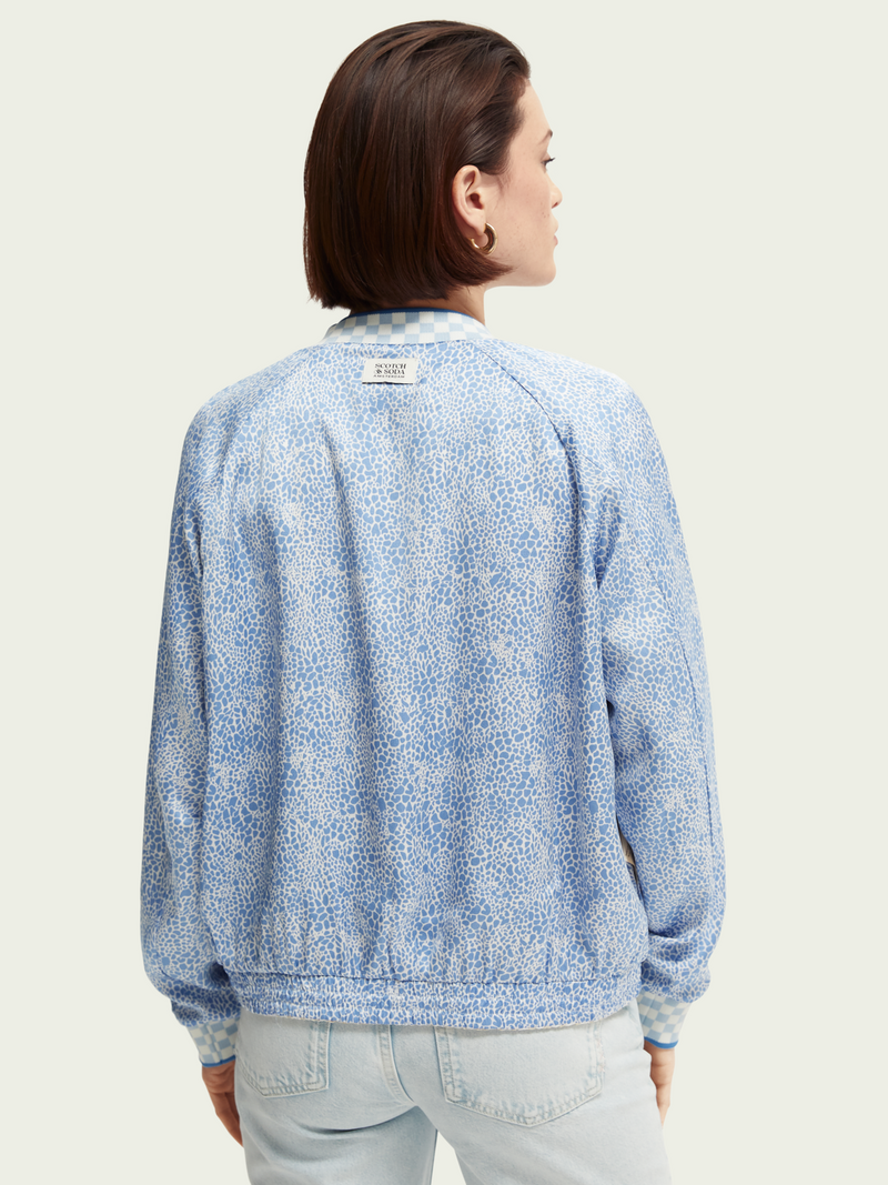 Reversible Seersucker Bomber