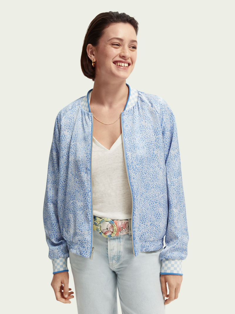 Reversible Seersucker Bomber