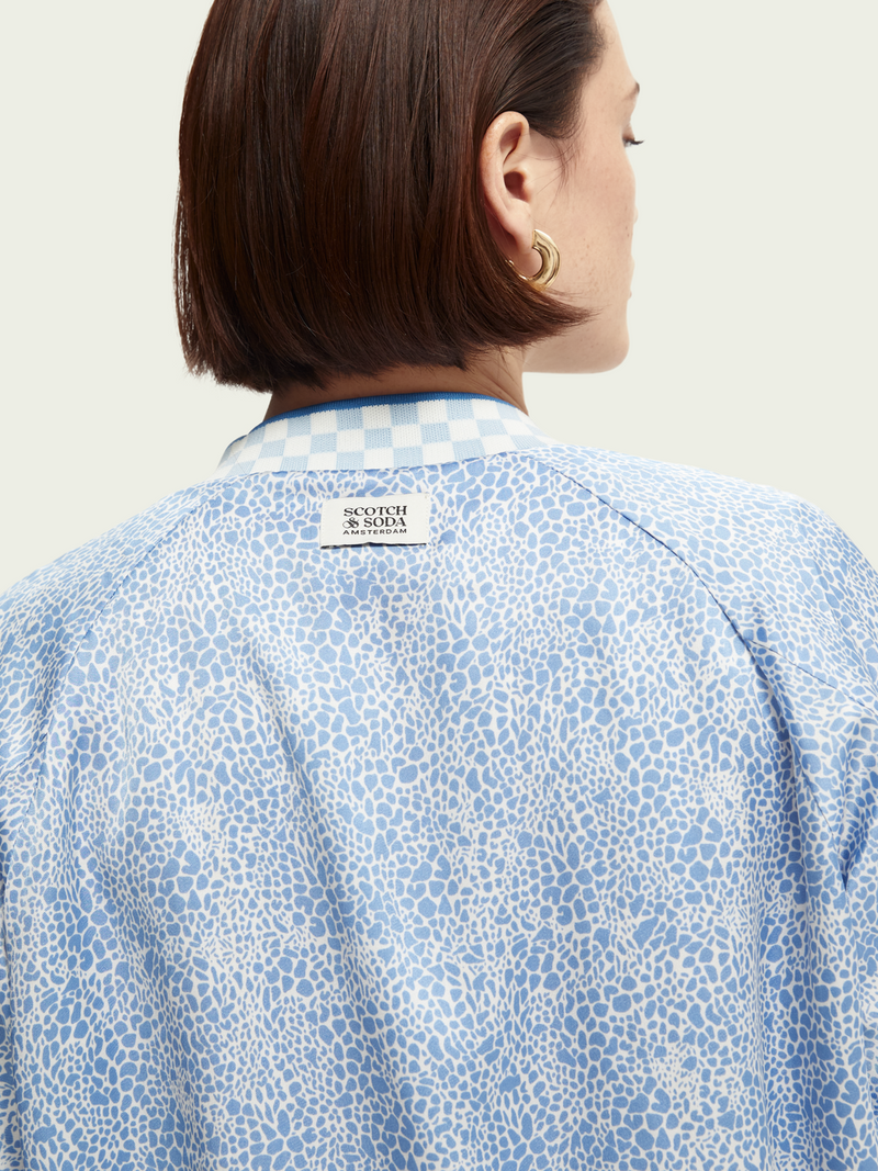 Reversible Seersucker Bomber