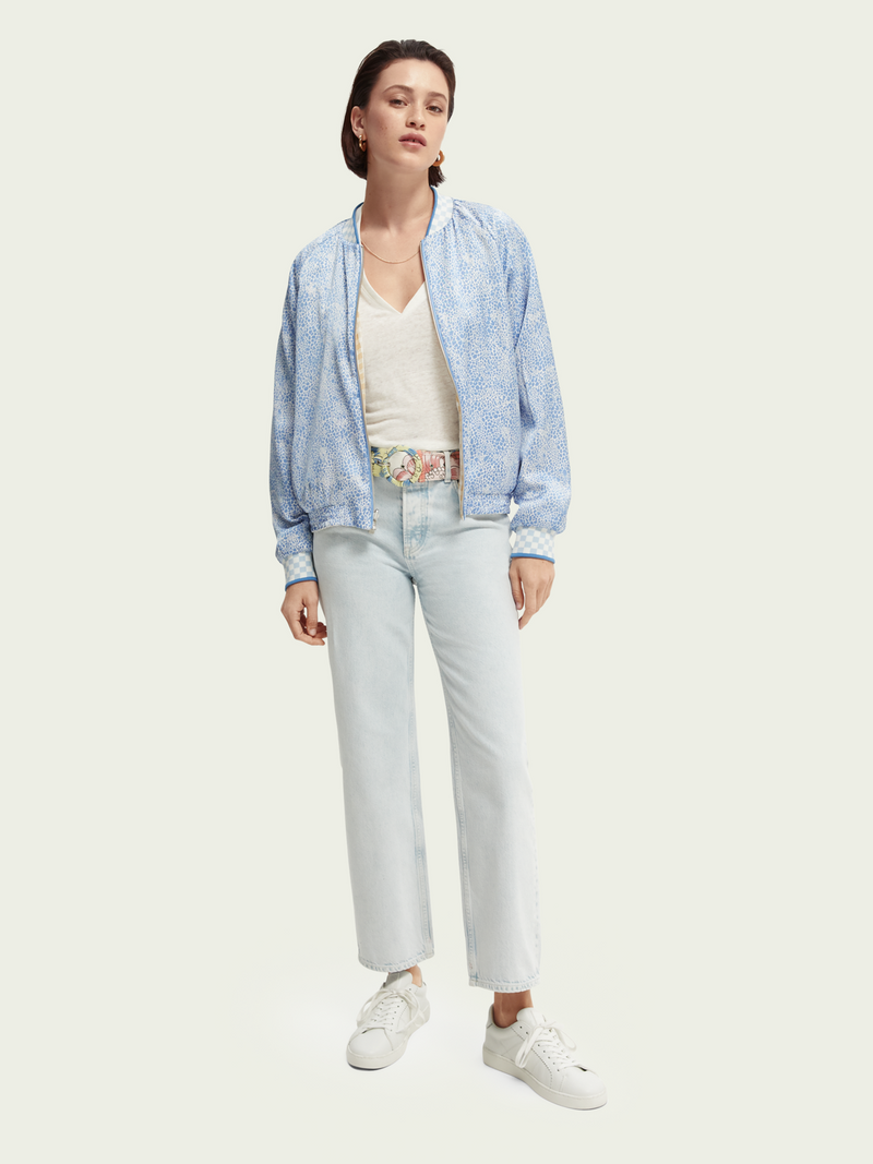 Reversible Seersucker Bomber